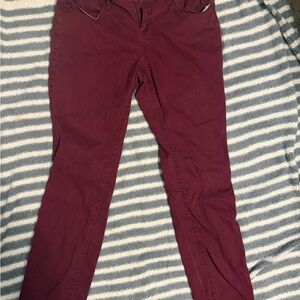 No Boundaries Maroon High-Rise Pants